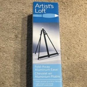 Artist's Loft Fold-Away Aluminum Lightweight Easel Holds Canvases Up to 20"